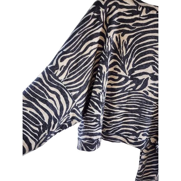 Express Zebra Print Lounge Set Top & Joggers | Cozy Animal Print | L/XL - Picture 8 of 16
